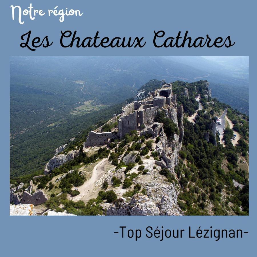 Lézignan-Corbières Cosy Green Clim Wifi Centre Ville 2 Pers מראה חיצוני תמונה